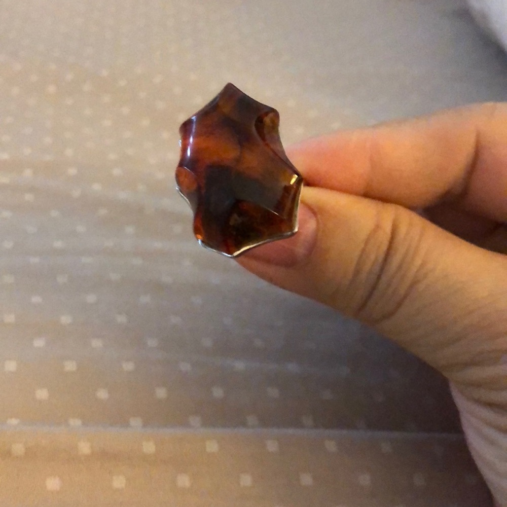Amber ring size 6 - Picture 3 of 4
